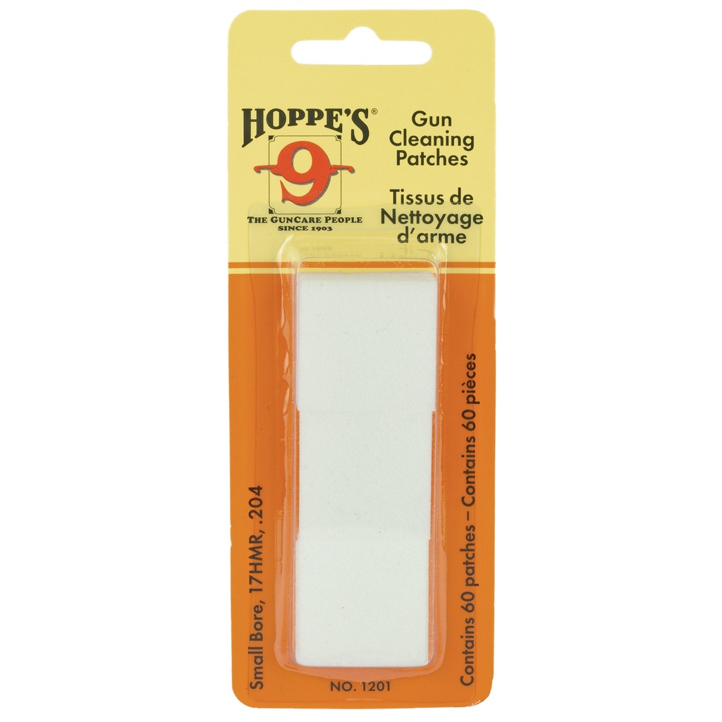 Hoppe's Small Bore Cleaning Patches 60pk