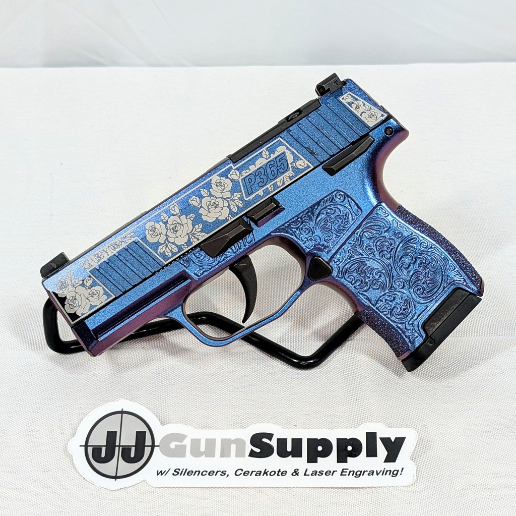 **USED** Sig Sauer P365 Guns and Roses w/Manual Safety