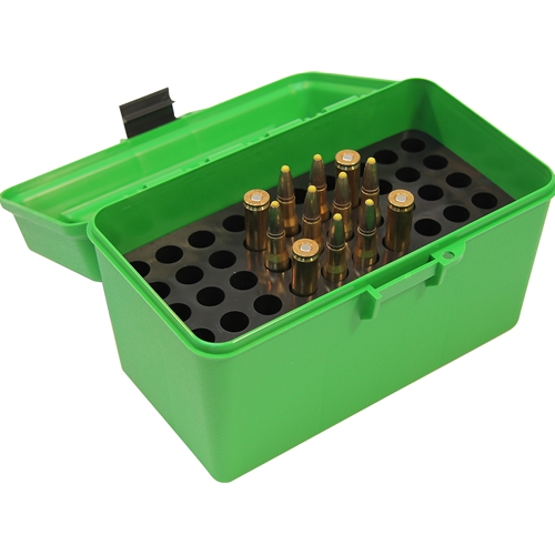 Deluxe Large Rifle 50 Rd Flip Top Ammo Case