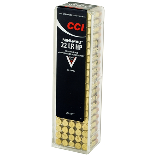 CCI Mini-Mag .22LR 36gr CPHP