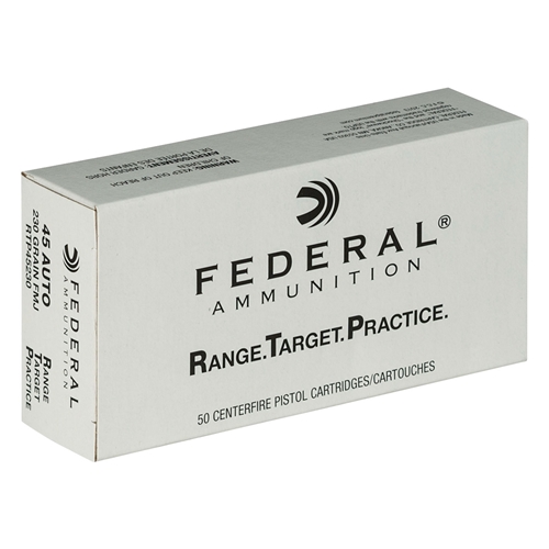 Federal Range and Target Practice .45acp 230gr FMJ