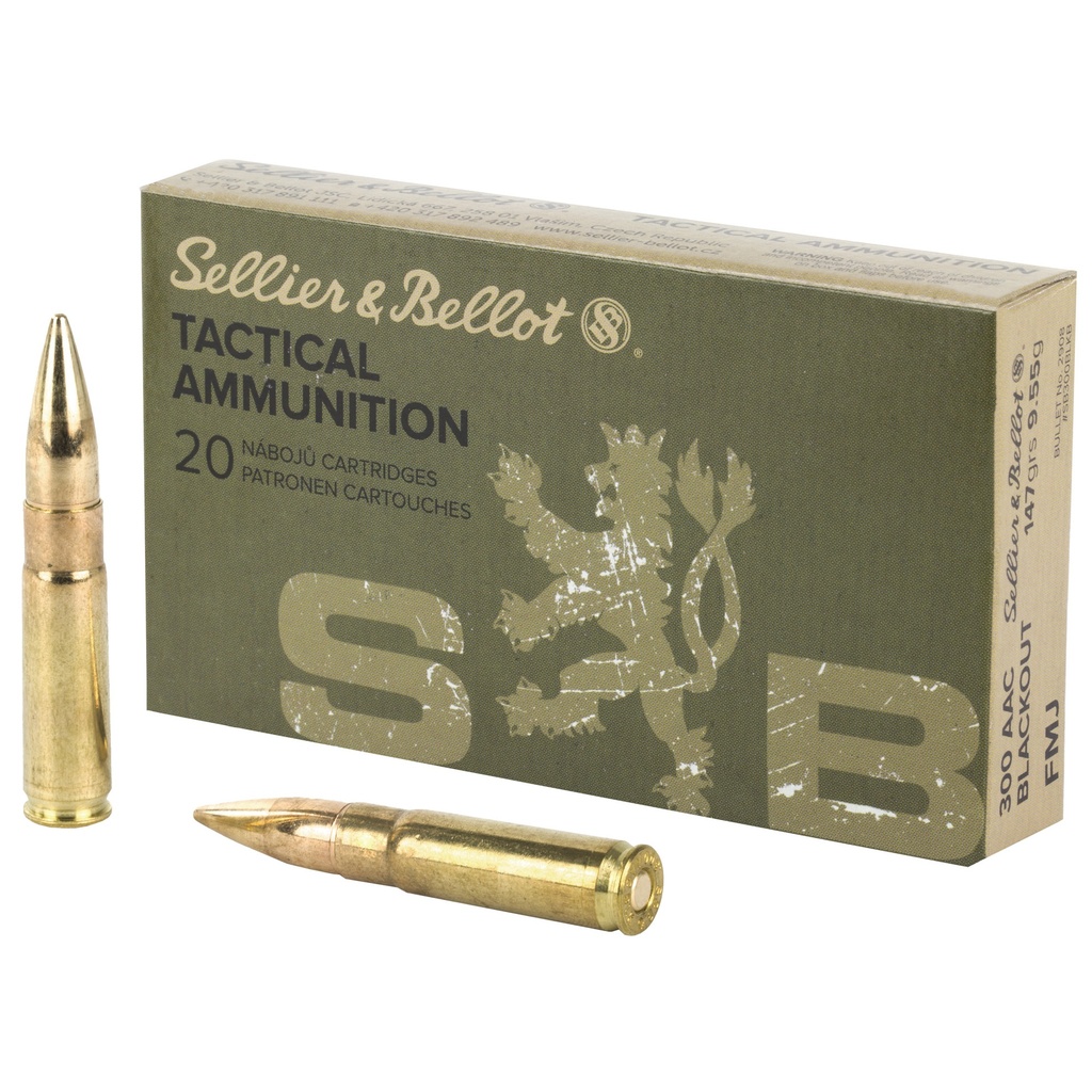 Sellier & Bellot .300 Blackout 147gr FMJ