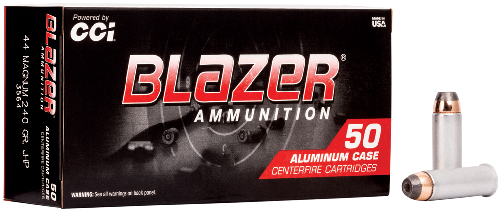 CCI Blazer .44 Remington Magnum 240gr Jacketed Hollow Point