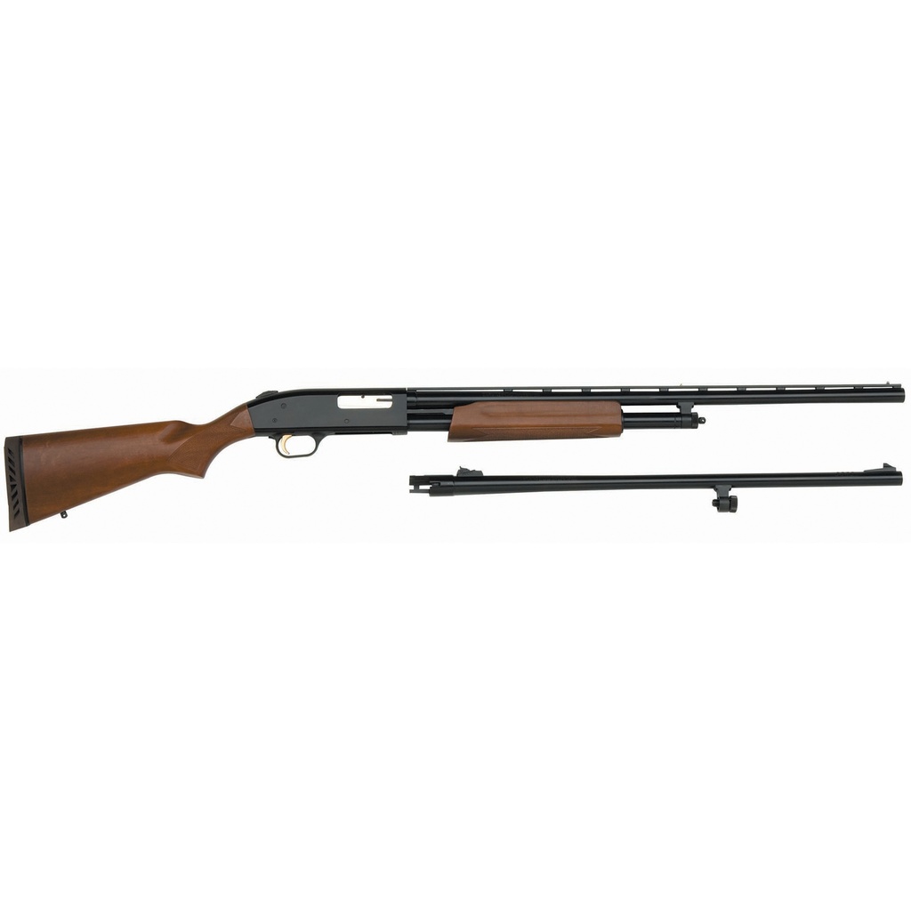 Mossberg 500 20ga Combo 24" Rifled Slug / 26" Field Barrel - Wood