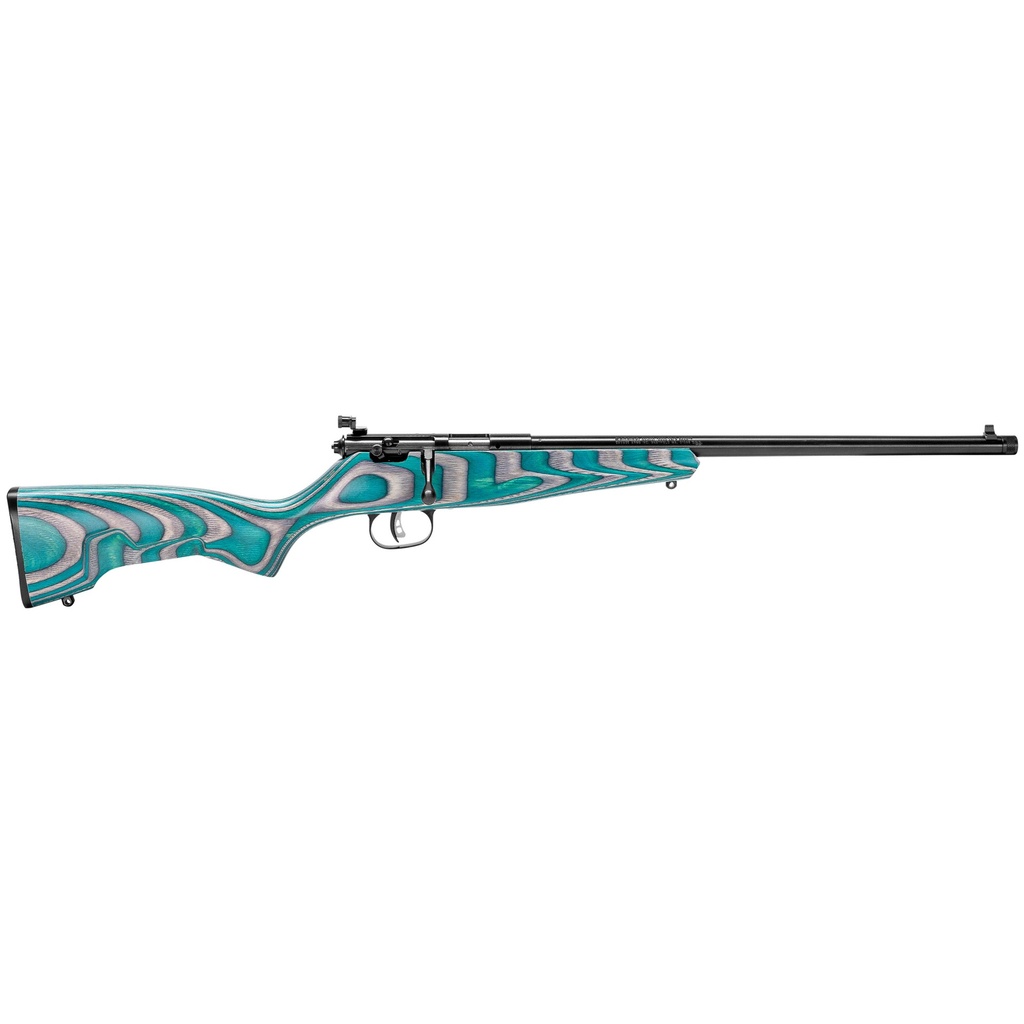 Savage Rascal Minimalist .22LR w/Threaded Barrel - Grey/Teal Laminate Stock