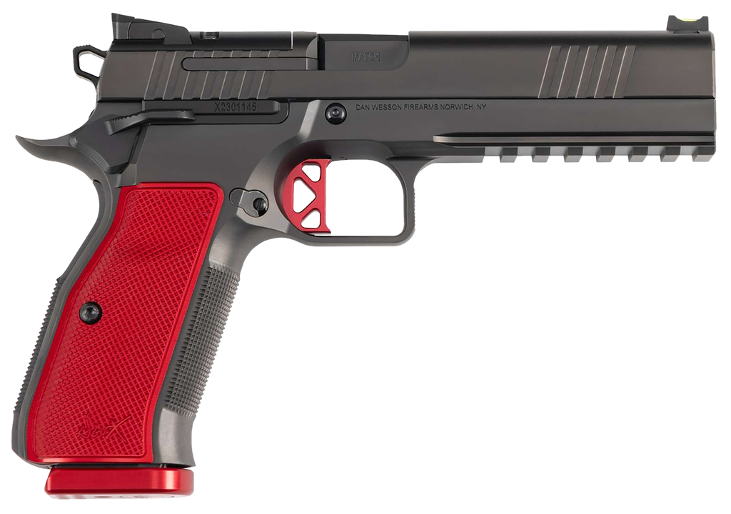 Dan Wesson DWX  9mm 5" - Red Grips