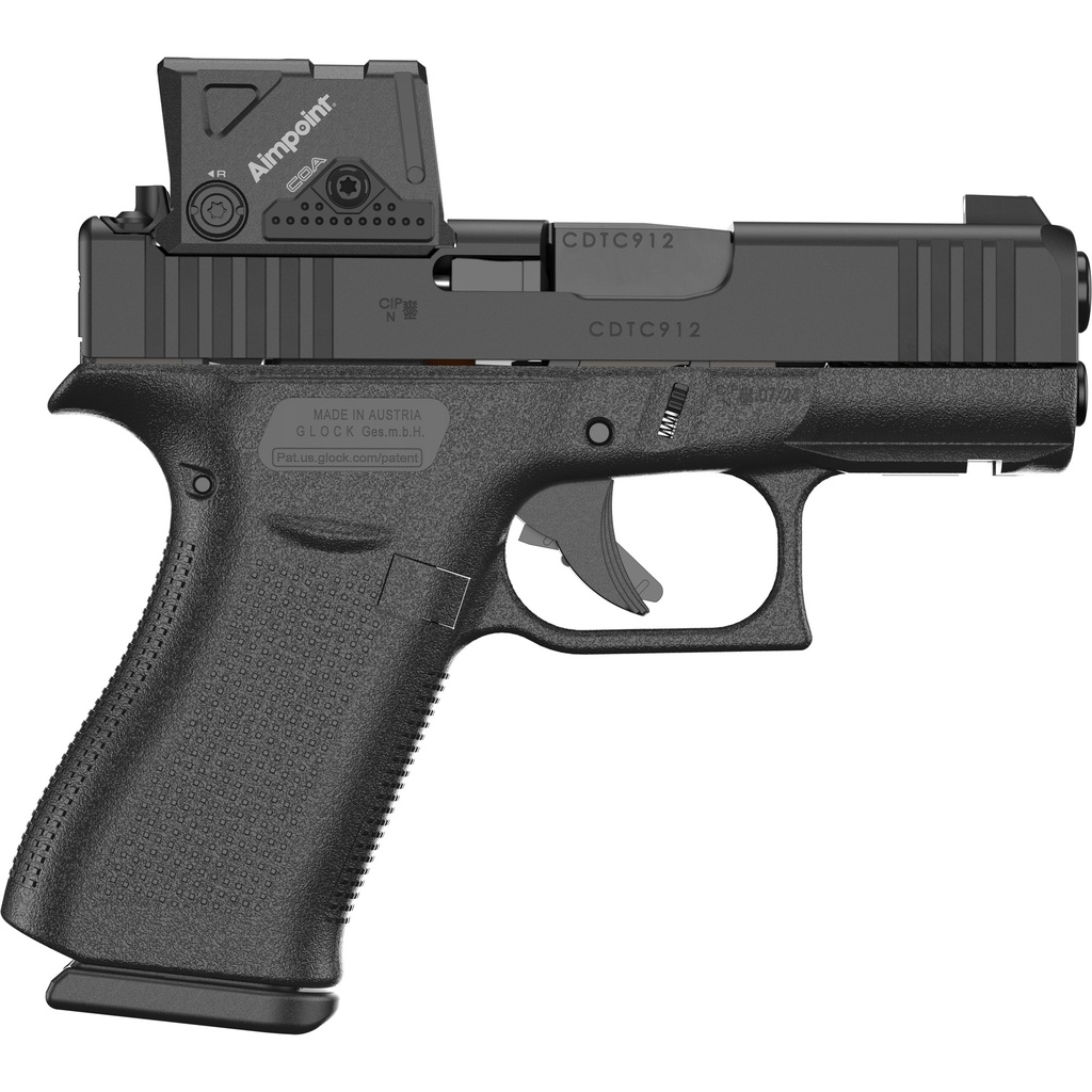 Glock 43X MOS 9mm with Aimpoint COA